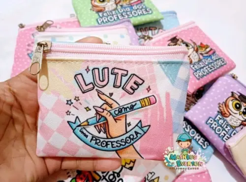 25 Porta Moedas Personalizado Dia dos Professores