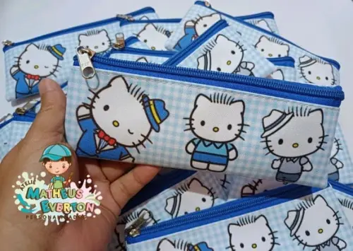 30 Estojos Slim Dear Daniel (hello Kitty) Tam: 19x7cm