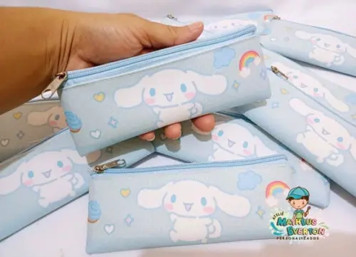 30 Estojos Slim Personalizado Cinnamoroll Tam: 19x7cm
