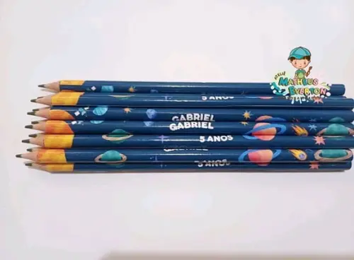 30 Lapis Personalizado Espaço (fazemos Todos os Temas)
