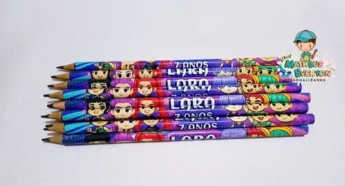 30 Lapis Personalizado Guerreiras de K-pop Cute
