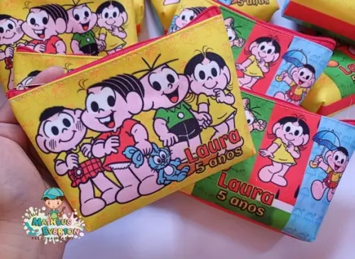30 Necessaires Personalizada Turma da Mônica