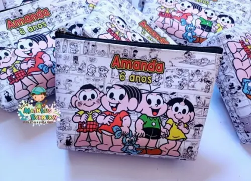 30 Necessaires Personalizada Turma da Mônica
