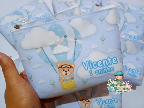 30 Necessaires Personalizada Ursinho Baloeiro