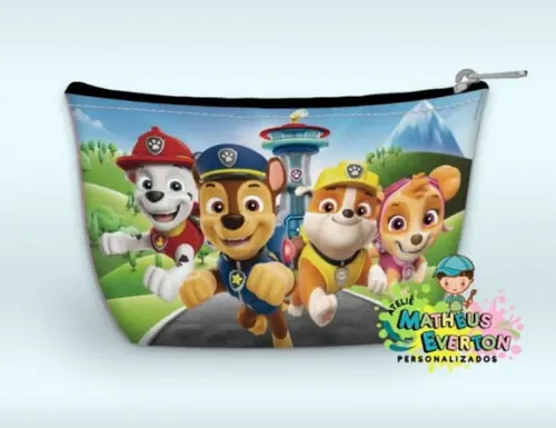 30 Necessaires Personalizadas Patrulha Canina