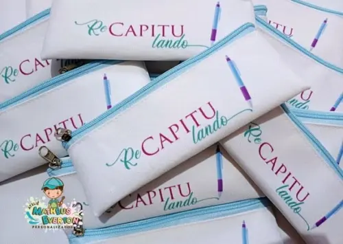 35 Estojos Slim Tam:19x7cm, Personalizamos com Sua Logo