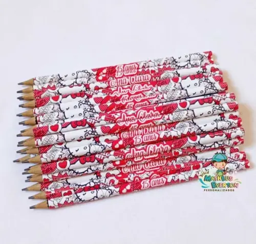 35 Lapis Personalizado Hello Kitty