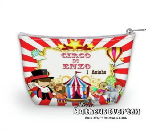 35 Necessaire Personalizada Circo (faço Outros Temas)