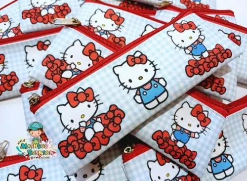 40 Estojos Slim Personalizado Hello Kitty Tam: 19x7cm