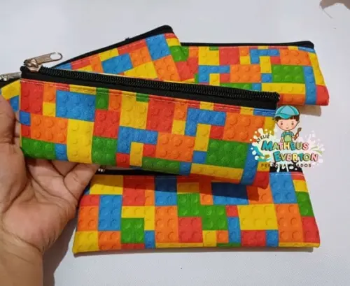 40 Estojos Slim Personalizado Lego Tam: 19x7cm