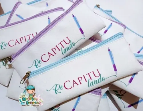 40 Estojos Slim Tam:19x7cm, Personalizamos com Sua Logo