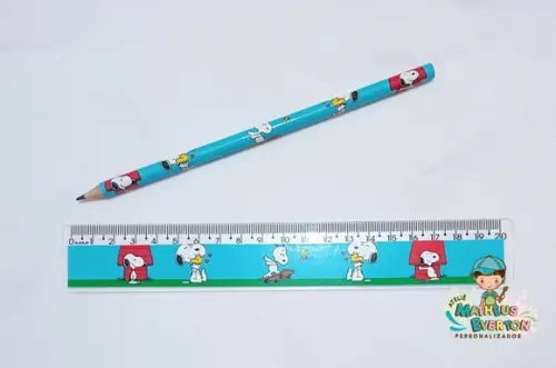 40 Lápis + 40 Réguas Personalizado Snoopy