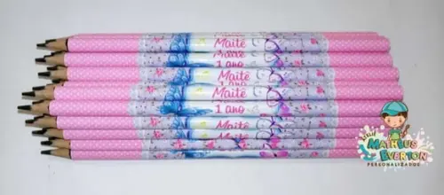 40 Lapis Personalizado Jardim Encantado