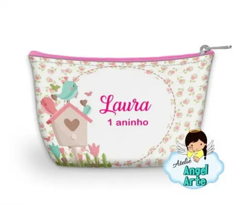 40 Necessaire Personalizado Jardim Encatado