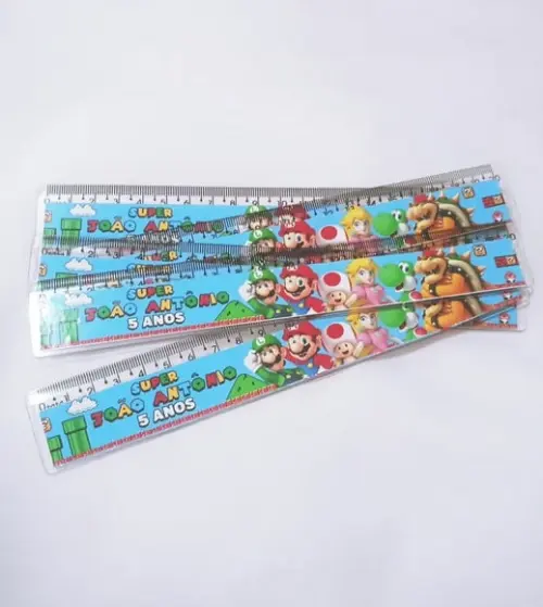 40 Régua Personalizada Super Mario