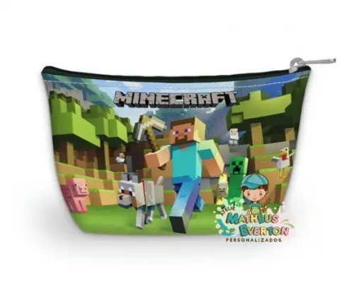45 Necessaire Personalizada Minecraft (faço Outros)