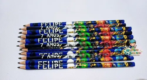 50 Lapis Personalizado Ninjago