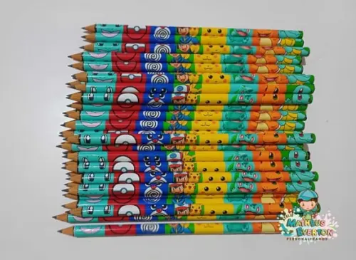 50 Lapis Personalizado Pokémon