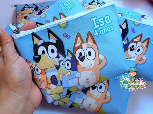 50 Necessaires Personalizada Bluey