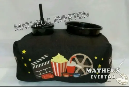 Almofada de Pipoca Personalizada Cinema (faço Outros Temas)