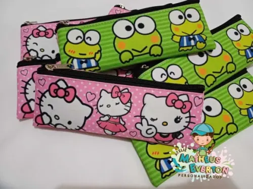 Estojo Slim Personalizado Hello Kitty Tam: 19x7