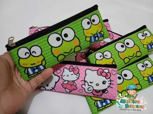 Estojo Slim Personalizado Hello Kitty Tam: 19x7