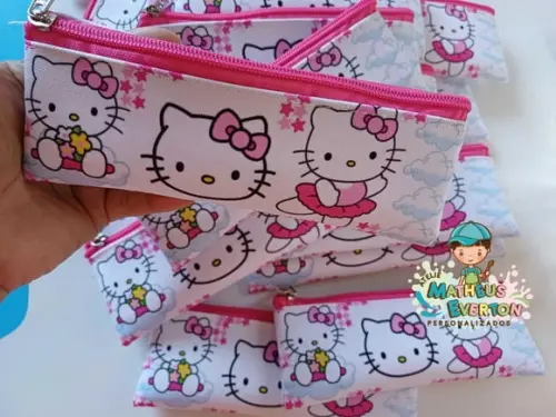 Estojo Slim Personalizado Hello Kitty Tam: 19x7
