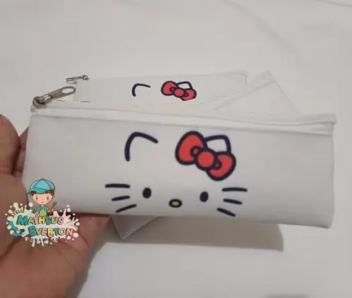 Estojos Slim Personalizado Hello Kitty Tam: 19x7