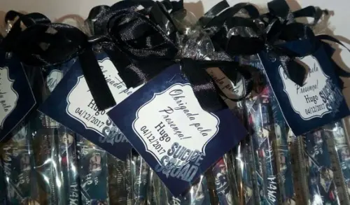 Kit Lápis e Régua Personalizado Esquadrão Suicida