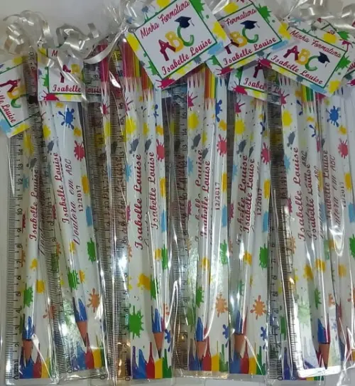 Lápis e Régua Personalizado de Formatura