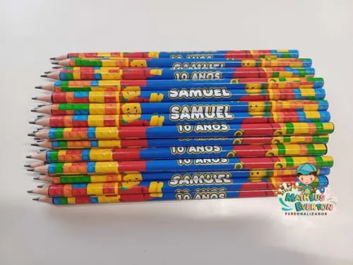 Lápis Personalizado Lego