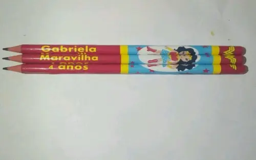 Lápis Personalizado Mulher Maravilha