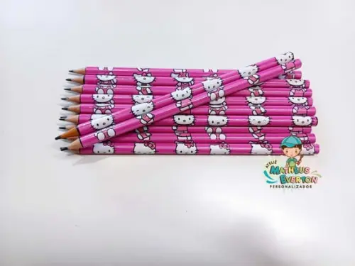 Lápis Personalizado Tema Bela e a Fera