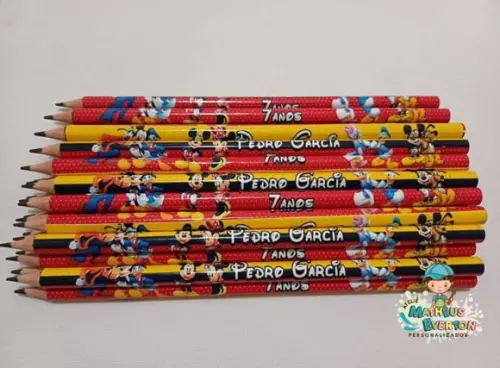 Lápis Personalizado Turma do Mickey