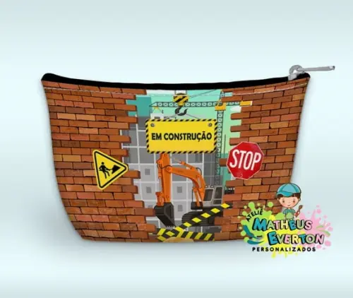 Necessaire Personalizada Construção ( Faço Outros Modelos).