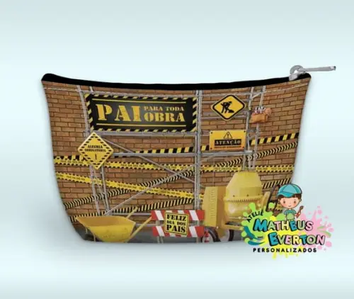 Necessaire Personalizada Construção ( Faço Outros Modelos).