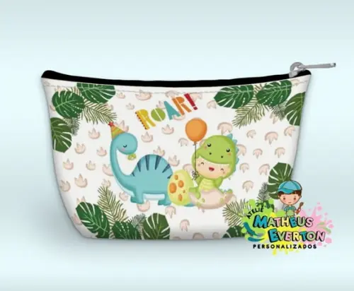 Necessaire Personalizada Dino Baby (faço Outros Modelos).