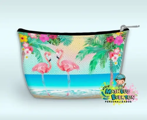 Necessaire Personalizada Flamingo