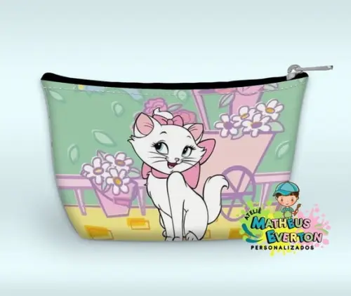 Necessaire Personalizada Gata Marie (faço Outros Modelos)