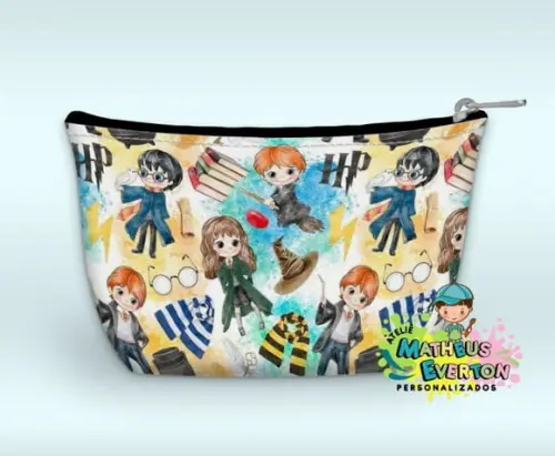 Necessaire Personalizada Harry Potter Cute ( Faço Outros. )