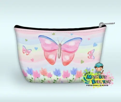 Necessaire Personalizada Jardim das Borboletas