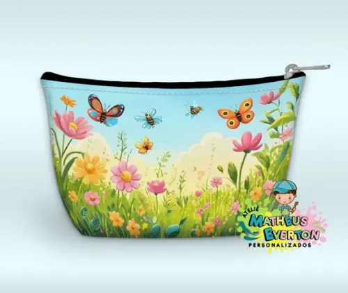 Necessaire Personalizada Jardim das Borboletas