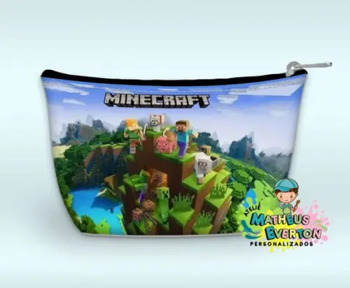 Necessaire Personalizada Minecraft (faço Outros)