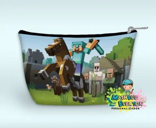 Necessaire Personalizada Minecraft (faço Outros)