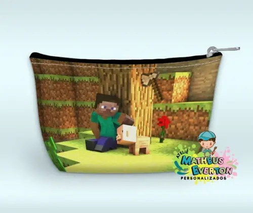 Necessaire Personalizada Minecraft (faço Outros)