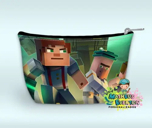 Necessaire Personalizada Minecraft (faço Outros)