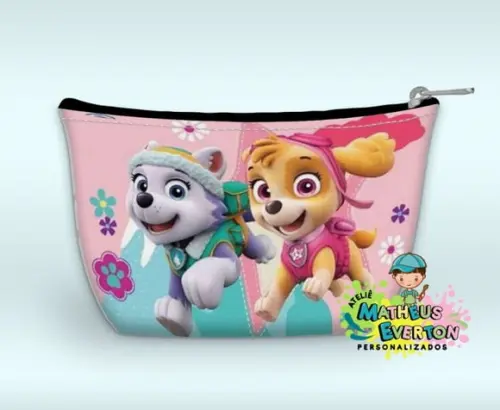 Necessaire Personalizada Patrulha Canina Skye e Everest