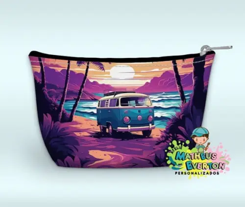 Necessaire Personalizada Tardezinha Kombi Faço Outros Temas