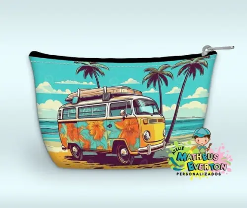 Necessaire Personalizada Tardezinha Kombi Faço Outros Temas
