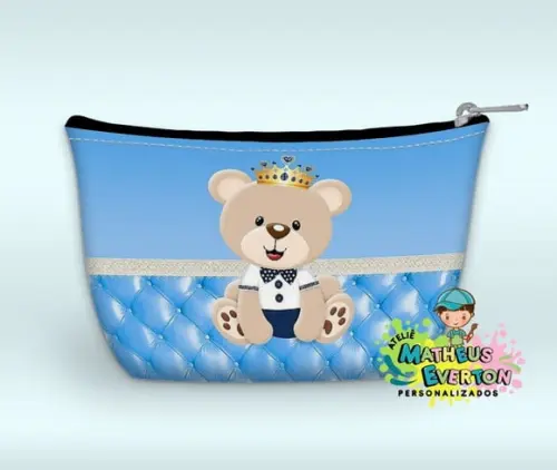 Necessaire Personalizada Urso Príncipe( Faço Outros Modelos)
